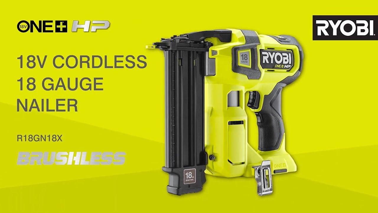 Ryobi P320 Airstrike 18 Volt One+ Lithium Ion Cordless Brad Nailer (Battery  Not Included, Power Tool Only) - Power Brad Nailers - Amazon.com