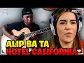 Alip ba ta   hotel california cover  reaction