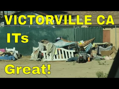 Victorville CA city tour - homeless problem  - drug use - closed businesses - vandalism