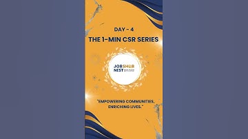 CSR in 1 Minute: Building a Better Future | #CSRSeries