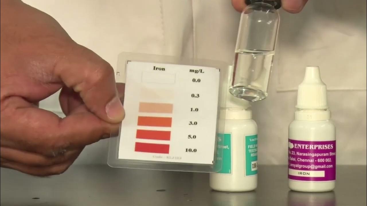 How to Test Iron of water using FTK / Field Test Kit YouTube