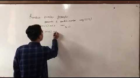 LCG method to generate random number