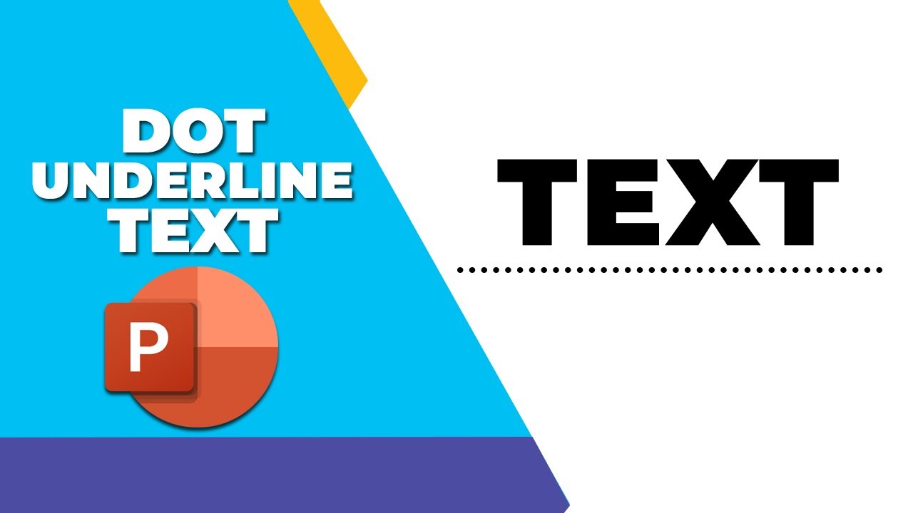 How To Add Dot Underline Text In PowerPoint YouTube How To Add Dot Underline Text In PowerPoint YouTube