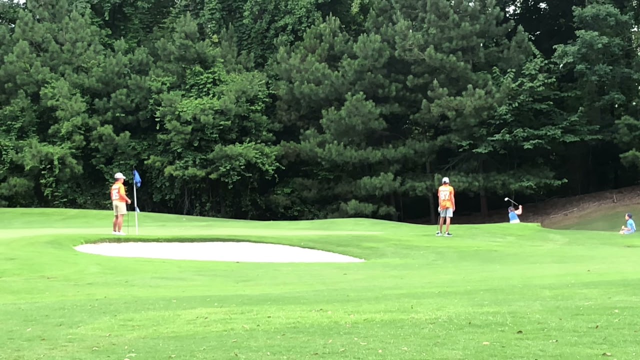 Great bunker shot at Moore’s Mill Club today