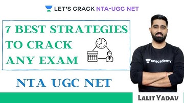 7 Best Strategies to Crack Any Exam | NTA UGC NET 2020 | Lalit Yadav