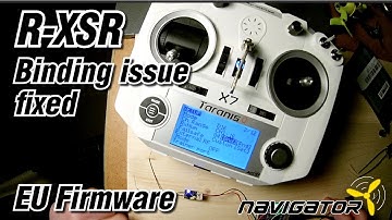 FrSky R-XSR Binding Issue Fix EU LBT Firmware (English)