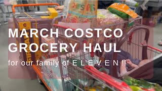 Costco Grocery Haul Family of 11 | Large Family Costco Trip