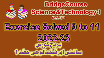 Bridge Course 2022-23 | 10th Science I | Activity 9 & 11 Answer Sheet