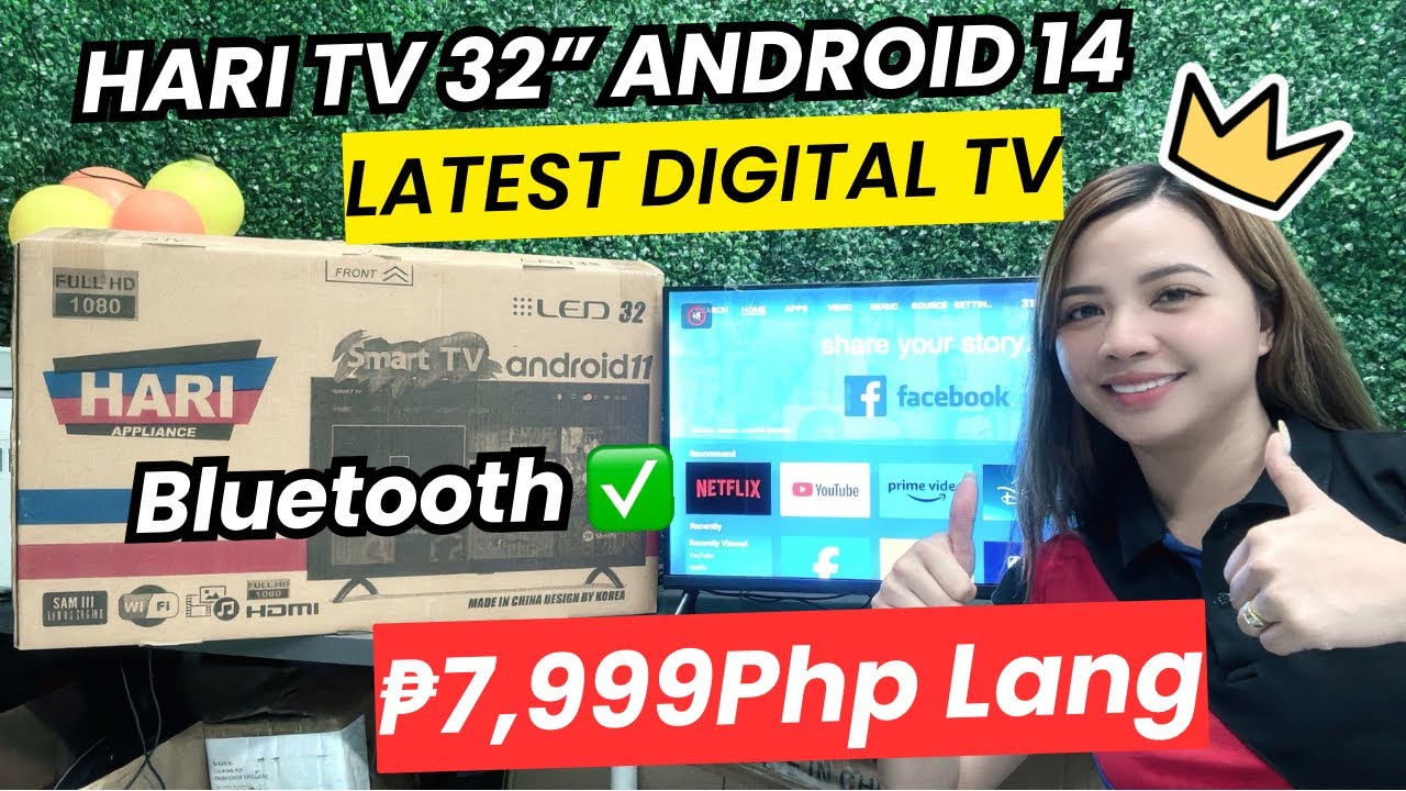 HARI TV 32” Android 14 Frameless The Most Affordable Quality TV appliances