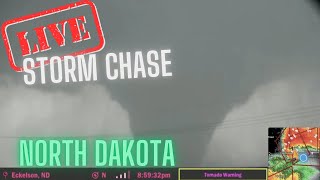 TORNADO OUTBREAK IN NORTH DAKOTA - Live Chase Archive