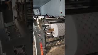 4 colors unit type flexo printing machine working at customer workshop
