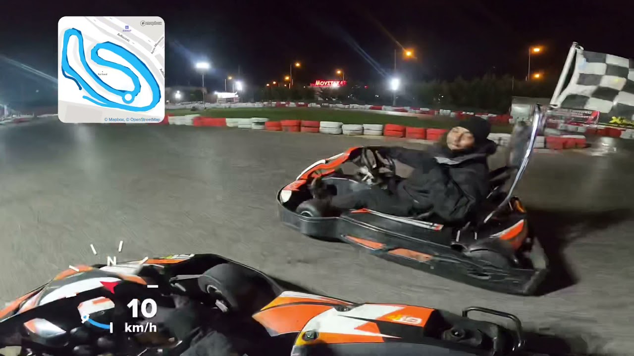 Friendly Racing with Thano with 390cc at Kartland, Palini