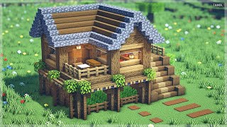 ⚒️ ماين كرافت بناء بيت بسيط من خشب | Starter House 🏡