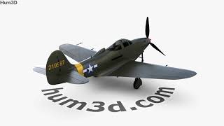 Bell P-39 Airacobra 3D model by 3DModels.org