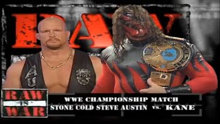 Stone Cold Vs Kane WWF Championship Match Part 1
