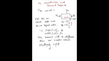 DC and Transient Response of NAND Gates | VLSI Design | Dr. Sohaib A. Qazi