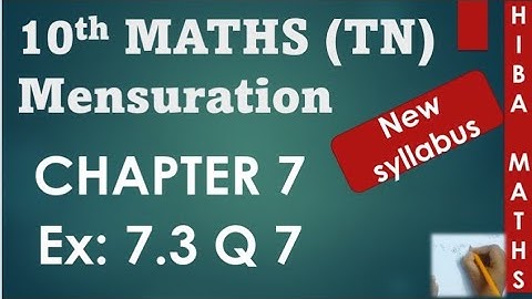 10th maths chapter 7 exercise 7.3 question 7 tn samacheer
