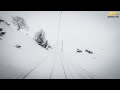 Train drivers view rain and snow from bergen to myrdal