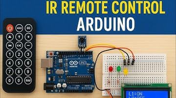 IR Remote Control Arduino | 3 LEDs with LCD Display