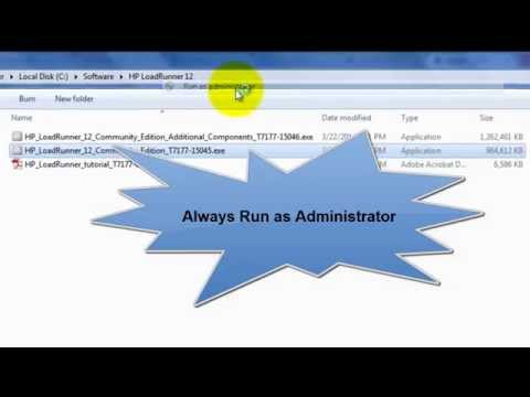 How to install HP LoadRunner 12