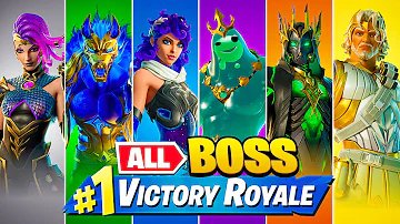 Winning With *EVERY* GOD BOSS in Fortnite!