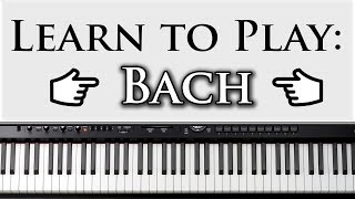 Video thumbnail of "Learn to Play Bach's Prelude in C Major: Beginner Piano Lesson Video"