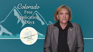 2022 Colorado Free Application Day$