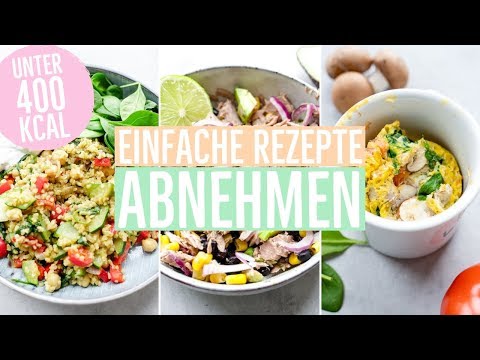 3 einfache Rezepte zum Abnehmen - welches ist euer Favorit? Meinen kostenlosen Wochenplan bekommt ih. 