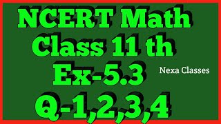 Class-11 Ex-5.3,Q-1,2,3,4 ( Complex Number And Quadratic Equation ) NCERT Math