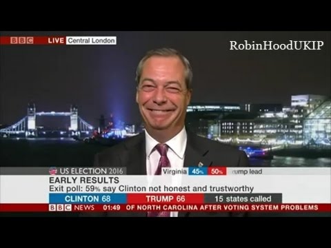 Nigel Farage is excited by a Donald Trump Presidency