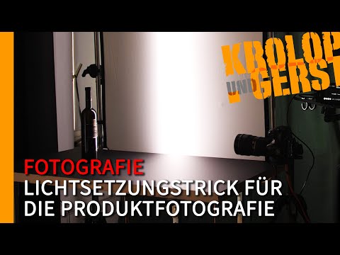 Lichtsetzungstrick für die Produktfotografie #LICHTSETZER 📷 Krolop&Gerst