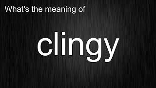 What's the meaning of "clingy", How to pronounce clingy?