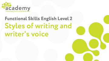 Functional Skills English Level 2 -  Styles of writing and writer