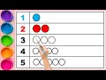 🔢 Numbers Tracing 1 to 5 with Circles ✍️ | Learn Counting for Kids & Toddlers | @magickidsstudy