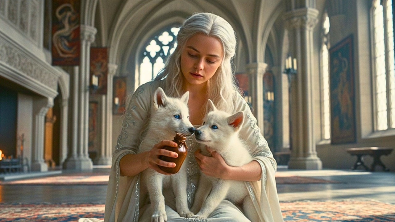 Ich kümmerte mich um seine Welpen, während alle die Paarungszeremonie genossen, als der Alpha-König…