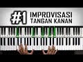 Improvisasi tangan kanan step 1  csus4  belajar piano keyboard