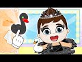 BEBÉ LILY 💄🦢 Se disfraza de Cisne Negro para el Ballet 🎭 Dibujos para niños