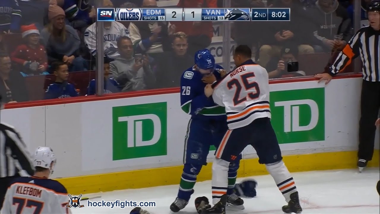 Darnell Nurse vs Antoine Roussel Dec 23, 2019