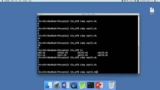 Exercise #2 : Project 1: First Step to Programming (2): sqrt2.rb [Programming]