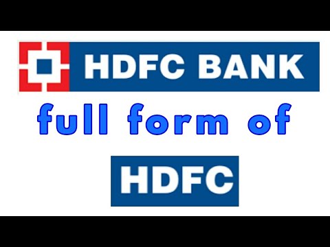 Full Form Of Hdfc Hdfc Bank Ka Pura Naam Youtube