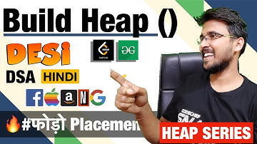 Build Heap in O(n) Time Complexity 🔥 | Heapify in heap data structure & Algorithms Hindi Hello world
