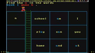ATARI ST play and read PROFESSOR LOOKS AT WORDS LEARN TO READ with prof level i prisma STOS msa zip