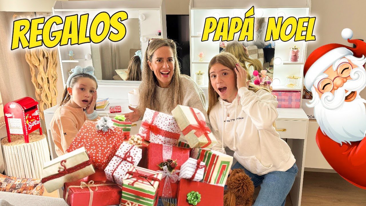 ABRIENDO REGALOS DE PAPÁ NOEL DE MARTINA 🎁 REGALOS DE NAVIDAD DOBLE TWINS