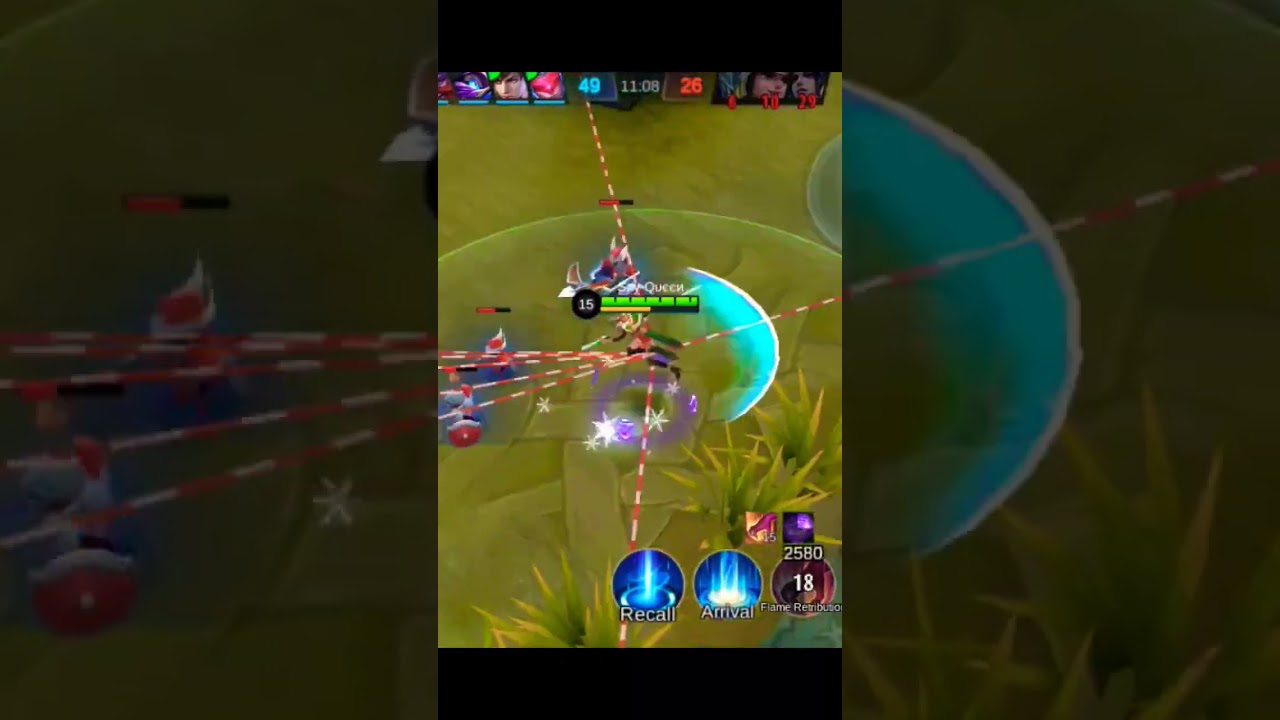 Fanny straight cable kill failed😂 Mobile legends fanny freestyle 