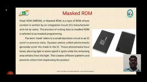 MROM and PROM l Video Lecture l Dr.M.Manickam, Asst. Professor of Physics l SNS Institutions