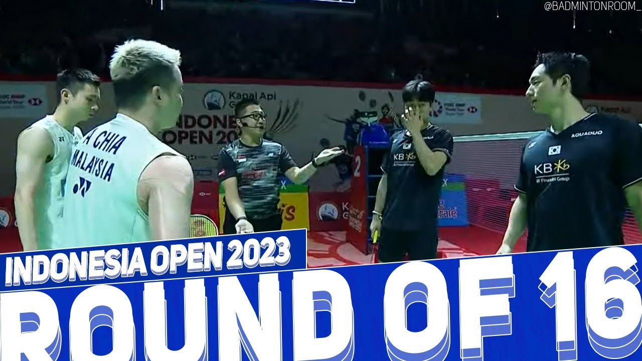 Aaron CHIA/SOH Wooi Yik vs CHOI Sol Gyu/KIM Won Ho Badminton Indonesia Open 2023 Round of 16