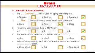 grade 3 ch 7 microsoft word Book Exercise solutions