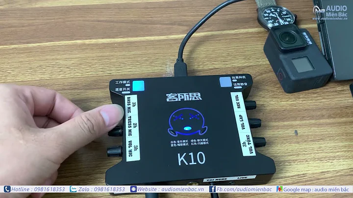 Hướng dẫn setup sound card livestream XOX K10 | Audio Miền Bắc