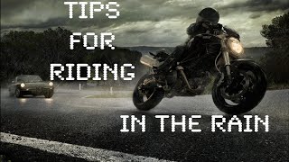 Tips For Riding A Motorcycle In The Rain