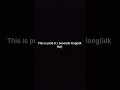 this video is extremely short